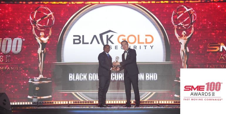 Black Gold Security Recognised as SME100 Fast Moving Company 2025