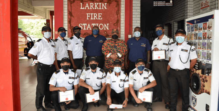 Black Gold Security – Training on Techniques of Using Fire Extinguisher